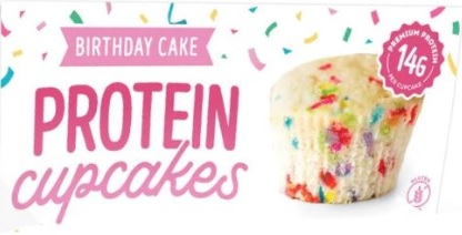 Birthday Cake Protein Cupcakes
