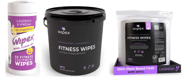 Wipex® Plant-Based Gym Wipes for All Gym Hygiene Needs